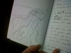 I also drew whale-eating-jellyfish to keep myself sane in the dark days.